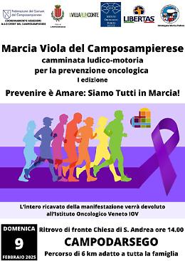 Marcia Viola del Camposampierese: un evento per tutta la famiglia all'insegna della solidarietà