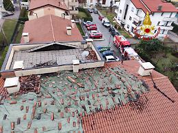 Bassano del Grappa, in fiamme due appartamenti mansardati e il tetto