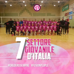 Fusion Team Volley tra i migliori settori giovanili d’Italia