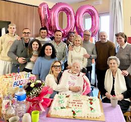 Emma De Bortoli festeggia 100 anni alla Casa di Soggiorno Prealpina di Cavaso del Tomba