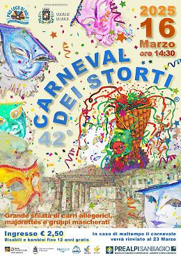 Dolo.  Domenica 16 marzo il 42° carneval dei storti




