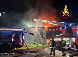 Roncade, incendio a H-Farm: distrutto un edificio 

