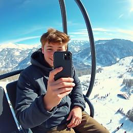 Belluno, salta dalla seggiovia per una bravata e si riprende con il telefono: multato un giovane turista