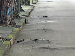 Abano Terme. Strade dissestate nel quartiere Pescarini