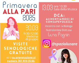 Primavera alla Pari 2025: un ciclo di incontri per sensibilizzare su temi di inclusione e benessere sociale