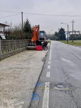 Vigonza. Inizio lavori per la nuova ciclabile di Via Consorti