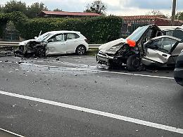 Maserada, frontale tra auto e camion: ferite gravi per un 53enne