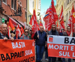 Sicurezza sul lavoro: presidio CGIL davanti al Consiglio Regionale