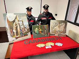 Due uomini arrestati per tentata estorsione a Spresiano: avevano rapinato quadri d'arte

