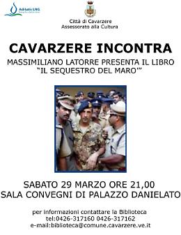Massimiliano Latorre presenta a Cavarzere il libro "Il sequestro del Marò"