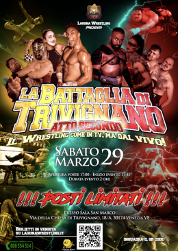 Il Wrestling dal vivo a Trivignano con Laguna Wrestling