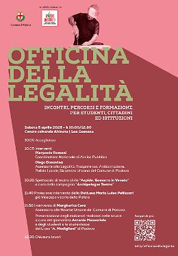 Si conclude l'Officina della Legalità: sabato al San Gaetano l'ultimo evento