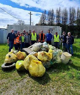  Santa Giustina in Colle. Giornata ecologica sono stati raccolti oltre una tonnellata di rifiuti 