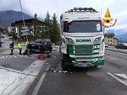 Incidente sulla SS 51 Bis a Calalzo di Cadore