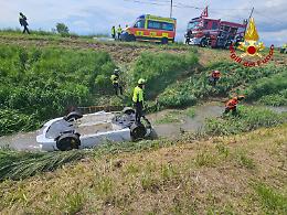 Lamborghini si ribalta in un canale: un morto e un ferito
