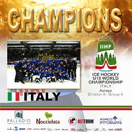 Hockey su ghiaccio: trionfo degli Azzurrini ad Asiago, il sogno Prima Divisione diventa realtà