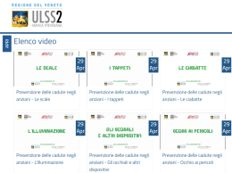 Pericolo cadute per gli anziani: la Regione Veneto diffonde una serie di video sulla prevenzione degli incidenti