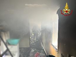 Incendio in un'abitazione a Bassano