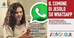 WhatsApp, il Comune di Jesolo è online