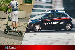 Giovani sfrecciano in monopattino e finiscono nei guai: avevano armi e droga
