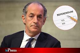 Zaia prende le distanze dai referendum dell’8 e 9 giugno: "Non andrò a votare, non lo condivido"
