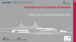 Alta Velocità, al via i cantieri a Verona Ovest