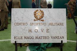 Nuovo volto per il Centro Sportivo Militare di Padova: la struttura è stata dedicata a Matteo Vanzan