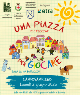 Una Piazza per Giocare 23^ edizione. Una manifestazione che mette al centro i più piccoli ed il loro desiderio di giocare 