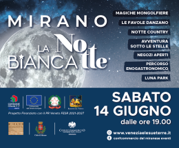 Mirano si illumina per la Notte Bianca