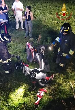 Schianto in moto a Nogarole Vicentino: un giovane gravemente ferito