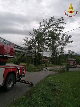 Temporale colpisce la Marca: oltre 25 interventi dei Vigili del Fuoco