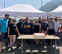 Amici di Fortogna: l'associazione celebra il 30° anniversario con una grande festa e una torta gigante