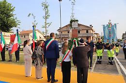 San Giorgio delle Pertiche. Inaugurata la nuova piazza intitolata ai Martiri di Ouradour-sur-Glane