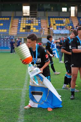 Il giovane calciatore Mattia Siviero campione d’Italia con la Spal