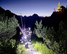 Ricerca disperata in Val Pramper: vigili del fuoco e soccorritori all'opera per l'escursionista scomparso