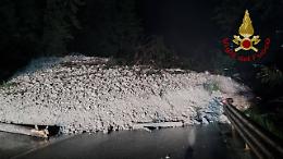 Frana nella notte in Cadore: statale Alemagna chiusa per tre giorni
