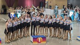 Successo per il gruppo “Sincrolimpic-small” all’International Skate Team Trophy di Riccione