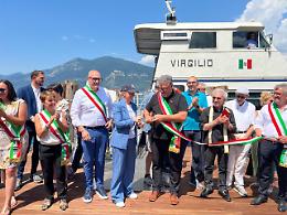 Inaugurato a Brenzone il nuovo pontile di Magugnano sul Garda
