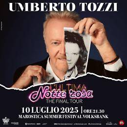 Umberto Tozzi annuncia nuove date per “L’ultima notte rosa – The Final Tour”