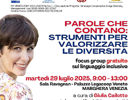 “Parole che contano”: a Venezia un workshop gratuito per un linguaggio più inclusivo e consapevole