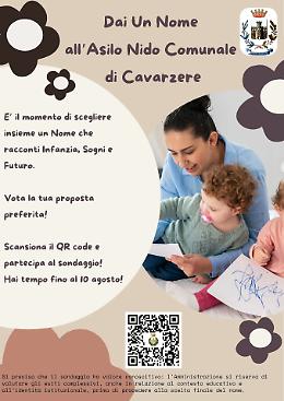 Cavarzere cerca un nome per il suo asilo nido: al via il sondaggio tra i cittadini