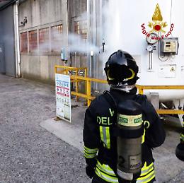 Fuoriuscita di azoto in uno stabilimento di Montecchio Maggiore, intervento dei Vigili del fuoco
