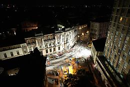 Notte di lavori per Sir1-Sir2: rotaie posate al crocevia Corso Garibaldi, Riviera Ponti Romani e Largo Europa, ecco le foto