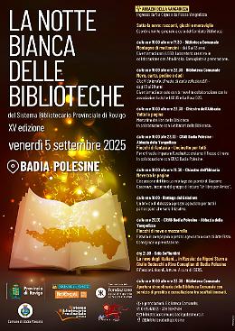 A Badia Polesine torna la Notte Bianca delle Biblioteche, tra libri, giochi e racconti sotto la neve