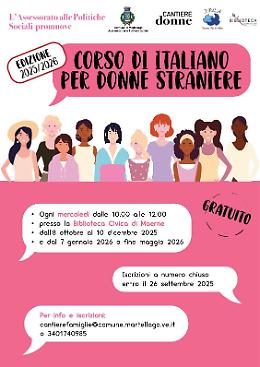 Martellago, al via il corso di italiano per donne straniere