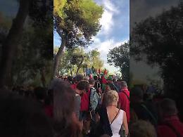 Lido di Venezia, in migliaia a sostegno dei palestinesi e di Gaza