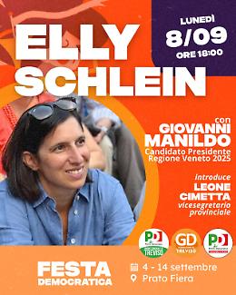 Elly Schlein arriva in Veneto per sostenere Giovanni Manildo: due incontri pubblici tra Treviso e Padova