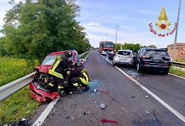 Schianto sulla SP45 a Rosolina, tre auto coinvolte
