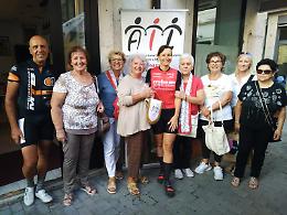In bici per la speranza: Simona Casana ad Adria nella penultima tappa del tour AIL