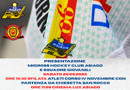 Grande festa dell’hockey su ghiaccio ad Asiago: presentato questo weekend il piano stagionale